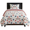 image:imageLavish Home 3Piece Queen Quilt Bedding Set  Bedspread and 2 Pillow Shams with Stylish Geometric Pattern  Lightweight Queen Bed Set for All Seasons  Soft Microfiber Coverlet NavyWhiteGray  Red  and Blue