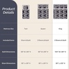 image:imageLavish Home 3Piece Queen Quilt Bedding Set  Bedspread and 2 Pillow Shams with Stylish Geometric Pattern  Lightweight Queen Bed Set for All Seasons  Soft Microfiber Coverlet NavyWhiteNavy Blue and White