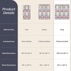 image:imageLavish Home 3Piece Queen Quilt Bedding Set  Bedspread and 2 Pillow Shams with Stylish Geometric Pattern  Lightweight Queen Bed Set for All Seasons  Soft Microfiber Coverlet NavyWhiteMulticolor