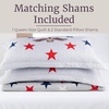 image:imageLavish Home 3Piece Queen Quilt Bedding Set  Bedspread and 2 Pillow Shams with Stylish Geometric Pattern  Lightweight Queen Bed Set for All Seasons  Soft Microfiber Coverlet NavyWhiteGray  Red  and Blue