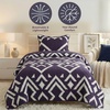 image:imageLavish Home 3Piece Queen Quilt Bedding Set  Bedspread and 2 Pillow Shams with Stylish Geometric Pattern  Lightweight Queen Bed Set for All Seasons  Soft Microfiber Coverlet NavyWhiteNavy Blue and White