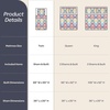 image:imageLavish Home 3Piece Queen Quilt Bedding Set  Bedspread and 2 Pillow Shams with Stylish Geometric Pattern  Lightweight Queen Bed Set for All Seasons  Soft Microfiber Coverlet NavyWhiteMulticolor