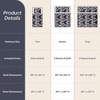 image:imageLavish Home 3Piece Queen Quilt Bedding Set  Bedspread and 2 Pillow Shams with Stylish Geometric Pattern  Lightweight Queen Bed Set for All Seasons  Soft Microfiber Coverlet NavyWhiteNavy Blue and White