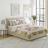 image:imageLavish Home 3Piece Quilt Set  Savannah Classic Patchwork FullQueen Quilt with 2 Pillow Shams  Machine Washable Lightweight Bedding Multicolor