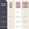 image:imageLavish Home 3Piece Quilt Set  Savannah Classic Patchwork FullQueen Quilt with 2 Pillow Shams  Machine Washable Lightweight Bedding Multicolor