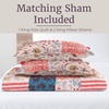 image:imageLavish Home 3Piece Quilt Set King Size  Mallory Classic Patchwork King Size Quilt Bedding Set with 2 Bed Pillow Shams  Machine Washable Lightweight Bedding Multicolor
