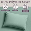 image:imageLavish Home 4 Piece Bed LinensFitted amp Flat 2 Pillowcases Full Sage Green Brushed Microfiber Sheet SetSage Green