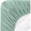 image:imageLavish Home 4 Piece Bed LinensFitted amp Flat 2 Pillowcases Full Sage Green Brushed Microfiber Sheet SetSage Green