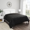 image:imageLavish Home Black Quilt Coverlet for King Size BedsBasket Weave Quilted PatternSoft amp Lightweight Bedding for All Seasons Solid Color Bedspread