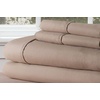 image:imageLavish Home Brushed Microfiber Sheet Set4 Piece Bed LinensFitted amp Flat Sheets Plus 2 PillowcasesWrinkle Stain amp Fade Resistant King Taupe