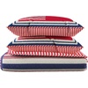 image:imageLavish Home Collection 3Piece Quilt and Bed Set  Hypoallergenic Microfiber Glory Bound Patriotic Americana Flag Print AllSeason Blanket with Shams King
