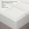 image:imageLavish Home Down Mattress Topper  King 4Inch Duck and Goose Feather Bed with Cotton Mattress Topper Cover  Plush Pillow Top for Cushion and Support White