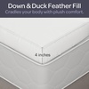 image:imageLavish Home Down Mattress Topper White 80 x 60 x 4