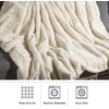 image:imageLavish Home Faux Fur Blanket  60x80Inch Queen Size Throw Blanket with Plush Faux Fur Front and Mink Back  Bedding for Sofas and Beds CreamCream