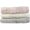 image:imageLavish Home Faux Fur Blanket  60x80Inch Queen Size Throw Blanket with Plush Faux Fur Front and Mink Back  Bedding for Sofas and Beds CreamPink