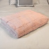 image:imageLavish Home Faux Fur Blanket  60x80Inch Queen Size Throw Blanket with Plush Faux Fur Front and Mink Back  Bedding for Sofas and Beds CreamPink