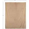 image:imageLavish Home Faux Fur Throw Blanket  60x70Inch Twin Blanket for Couch Bed or Chair  Soft Throw with Plush Faux Rabbit Fur and Warm Sherpa for Living Room Bedroom and Home Decor IvoryTaupe