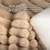 image:imageLavish Home Faux Fur Throw Blanket  60x70Inch Twin Blanket for Couch Bed or Chair  Soft Throw with Plush Faux Rabbit Fur and Warm Sherpa for Living Room Bedroom and Home Decor IvoryTaupe