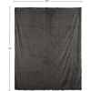 image:imageLavish Home Faux Fur Throw Blanket  60x70Inch Twin Blanket for Couch Bed or Chair  Soft Throw with Plush Faux Rabbit Fur and Warm Sherpa for Living Room Bedroom and Home Decor IvoryGray