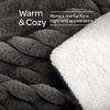 image:imageLavish Home Faux Fur Throw Blanket  60x70Inch Twin Blanket for Couch Bed or Chair  Soft Throw with Plush Faux Rabbit Fur and Warm Sherpa for Living Room Bedroom and Home Decor IvoryGray