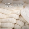 image:imageLavish Home Faux Fur Throw Blanket  60x70Inch Twin Blanket for Couch Bed or Chair  Soft Throw with Plush Faux Rabbit Fur and Warm Sherpa for Living Room Bedroom and Home Decor IvoryIvory