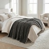 image:imageLavish Home Faux Fur Throw Blanket  60x70Inch Twin Blanket for Couch Bed or Chair  Soft Throw with Plush Faux Rabbit Fur and Warm Sherpa for Living Room Bedroom and Home Decor IvoryGray