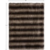 image:imageLavish Home Faux Fur Throw Blanket  60x70Inch Twin Blanket for Couch Bed or Chair  Soft Throw with Plush Faux Rabbit Fur and Warm Sherpa for Living Room Bedroom and Home Decor IvoryGray and Brown