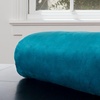 image:imageLavish Home Faux Fur Throw Blanket  Oversized 91x81 MachineWashable Bedding  MinkStyle 78lb Heavy Blanket for Bed or Sofa AquaAqua