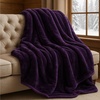 image:imageLavish Home Faux Fur Throw Blanket Beige 91 x 81Purple