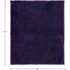 image:imageLavish Home Faux Fur Throw Blanket Beige 91 x 81Purple