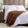 image:imageLavish Home Faux Fur Throw Blanket Brown 60 x 70Caramel Brown