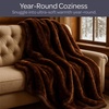 image:imageLavish Home Faux Fur Throw Blanket Purple 91 x 81Coffee