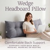 image:imageLavish Home HEADBOARD Pillow Grey KKing