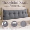 image:imageLavish Home HEADBOARD Pillow Grey KKing
