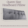 image:imageLavish Home HEADBOARD Pillow Grey KQueen