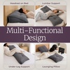 image:imageLavish Home HEADBOARD Pillow Grey KQueen