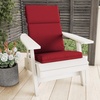 image:imageLavish Home HighBack Chair Cushions 2 Count Pack of 1 Red
