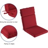 image:imageLavish Home HighBack Chair Cushions 2 Count Pack of 1 Red
