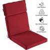 image:imageLavish Home HighBack Chair Cushions 2 Count Pack of 1 Red