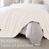 image:imageLavish Home Jacquard Sherpa 50 x 60 GreyCream