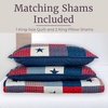 image:imageLavish Home King Caroline Patriotic Quilt Set 3PieceSetKing