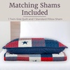 image:imageLavish Home King Caroline Patriotic Quilt Set 3PieceSetTwin