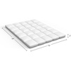 image:imageLavish Home King Down Mattress Topper White 80 x 78White