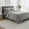 image:imageLavish Home King Size Comforter Set  3Piece MinkStyle Faux Fur Blanket and 2 Shams  Cozy MachineWashable King Bedding Set GreyChocolateBlack