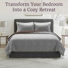 image:imageLavish Home King Size Comforter Set  3Piece MinkStyle Faux Fur Blanket and 2 Shams  Cozy MachineWashable King Bedding Set GreyChocolateBlack
