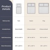 image:imageLavish Home King Size Comforter Set White 3PieceSet 102 x 90White
