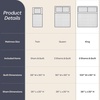 image:imageLavish Home King Size Comforter Set White 3PieceSet 102 x 90White