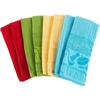 image:imageLavish Home Kitchen Dish Towels Set of 816 x28 Absorbent 100 Cotton Hand TowelKitchen Icon Design in 4 Colors amp 4 Solid Dishtowels for Drying