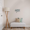 image:imageLavish Home Life is Good Wall Art Teal Blue Distressed 182x146