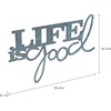 image:imageLavish Home Life is Good Wall Art Teal Blue Distressed 182x146
